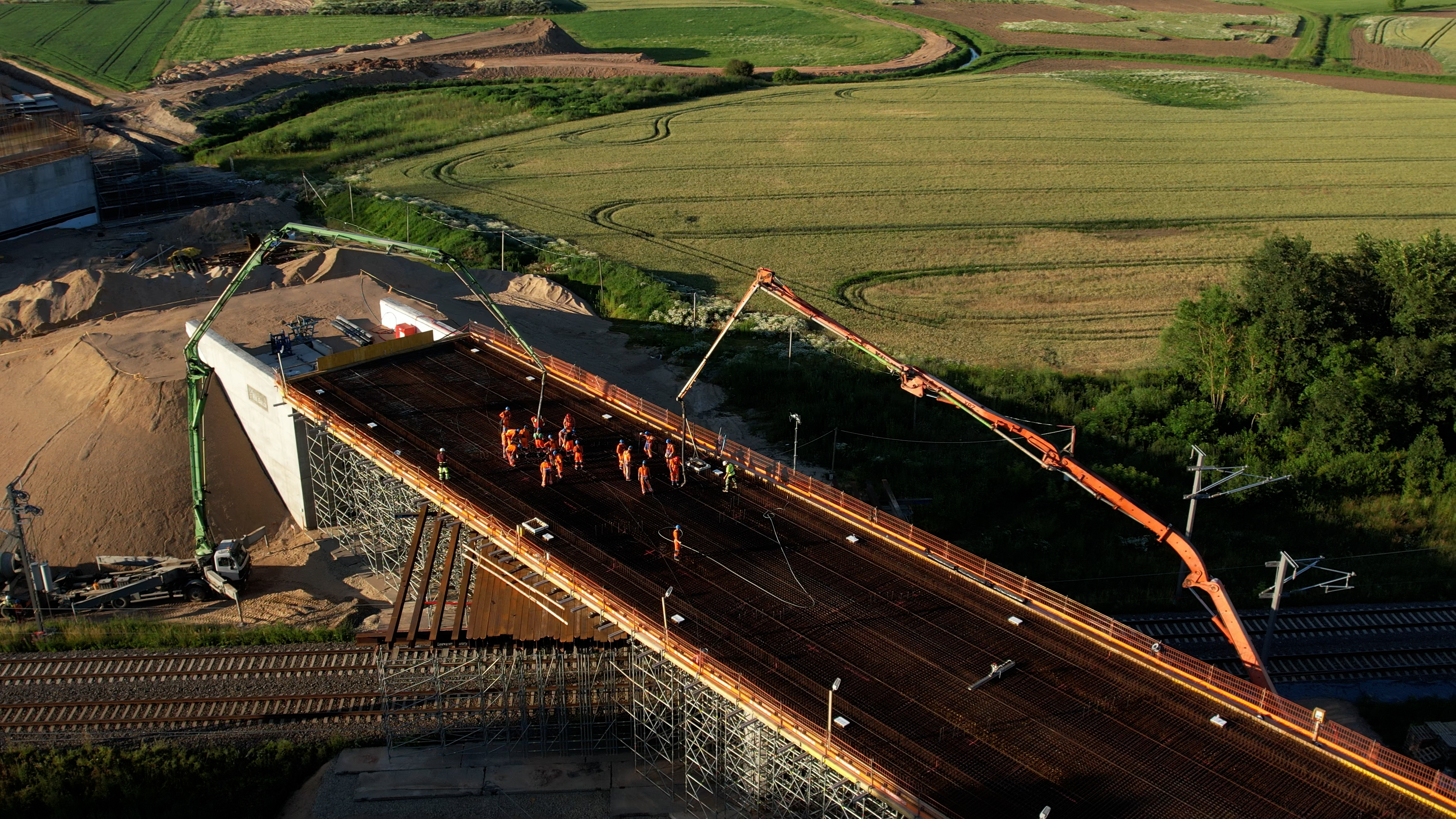 Rail Baltica ruožo Šveicarija - Žeimiai nepertraukiamas betonavimas